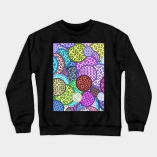 Spaceship Earth Colorful Pattern Crewneck Sweatshirt